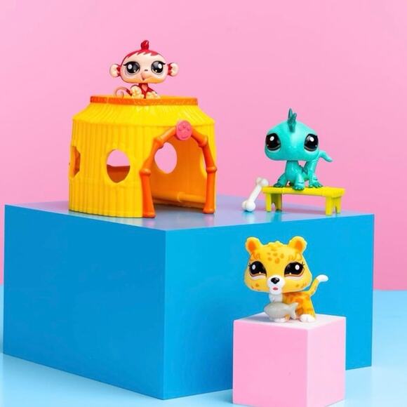 Littlest Pet Shop lps NEW IN BOX Gen 7 Tiki Jungle Playset tiger iguana monkey - Picture 5 of 8